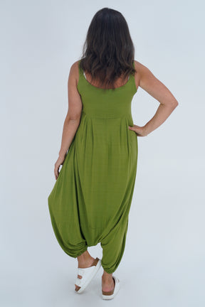 Made In Italy Alba Plain Harem Jumpsuit