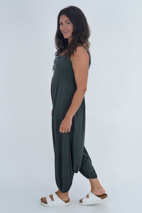 Made In Italy Alba Plain Harem Jumpsuit