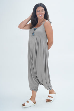 Made In Italy Alba Plain Harem Jumpsuit