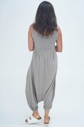 Made In Italy Alba Plain Harem Jumpsuit