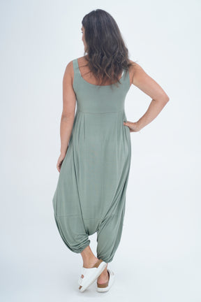 Made In Italy Alba Plain Harem Jumpsuit