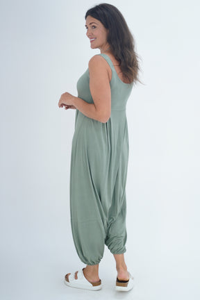 Made In Italy Alba Plain Harem Jumpsuit